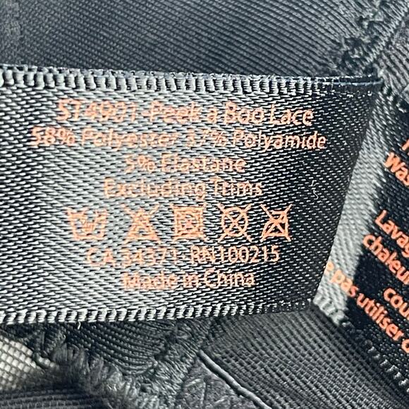 Curvy Kate Scantilly Peek-A-Boo Lace Balcony Bra size 30L Black New - Picture 8 of 13